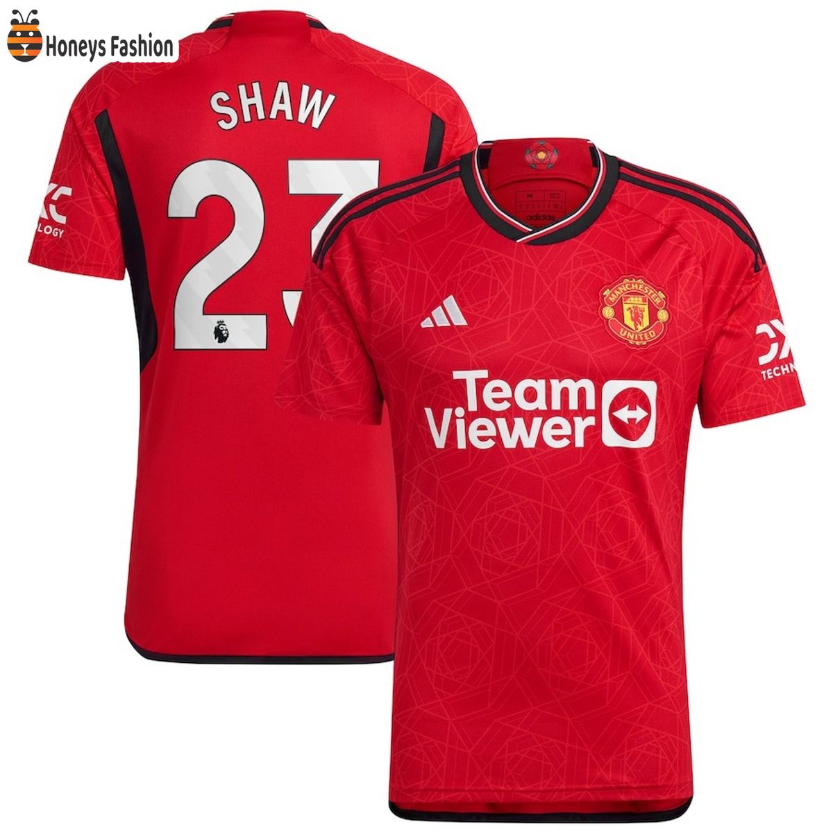 Shaw 23 Manchester United Premier League 23-24 Jersey