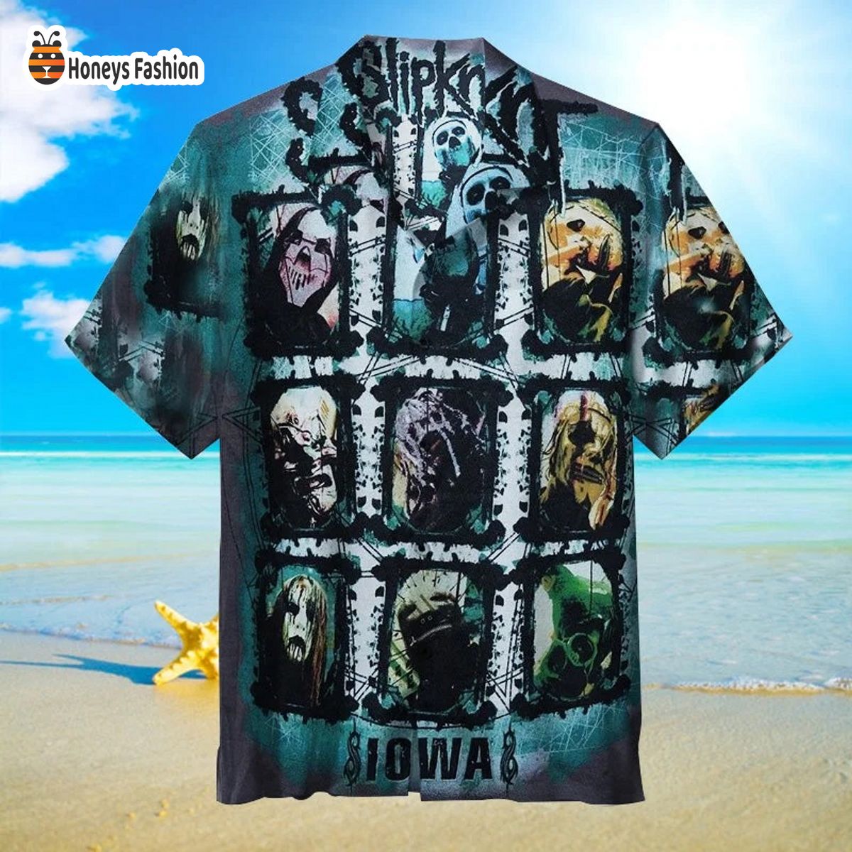Slipknot iowa albums hawaiian shirt