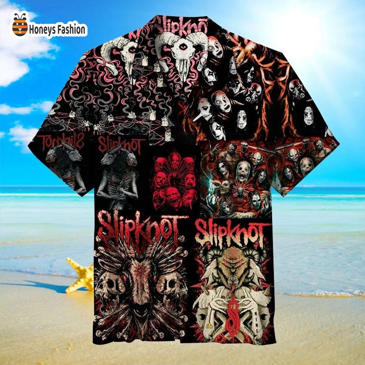 Slipknot iowa lives hawaiian shirt