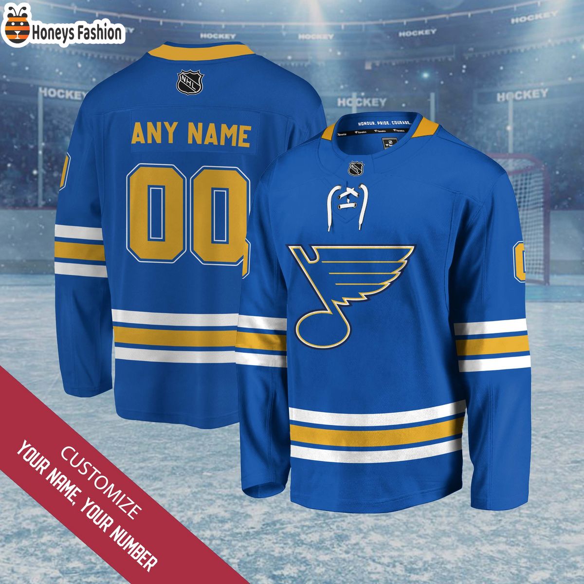St. Louis Blues Personalized Hockey Jersey