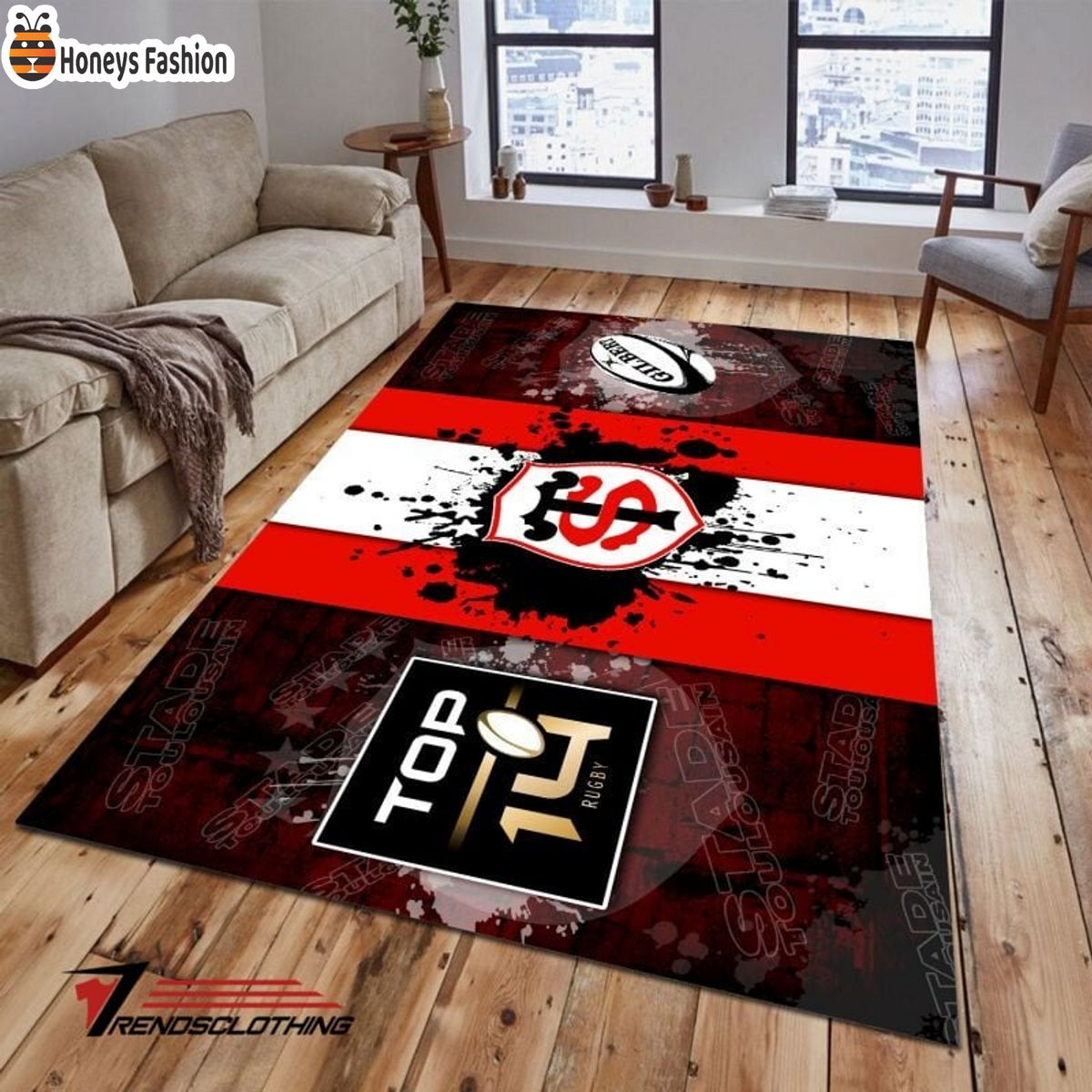 Stade Toulousain Rug Carpet