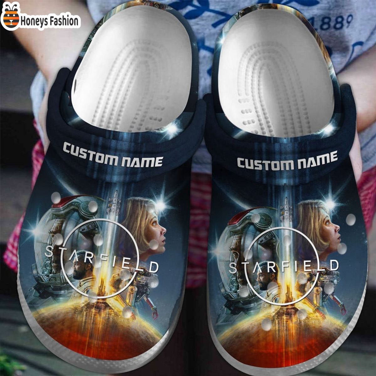 Starfield Game Custom Name Crocs Crocband