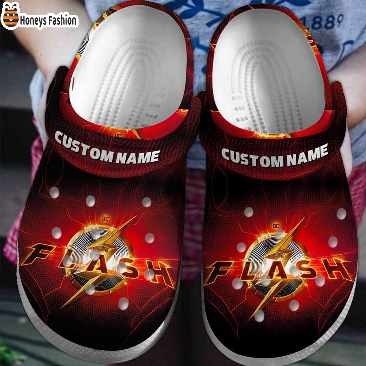 The Flash Movie Custom Name Crocs Crocband