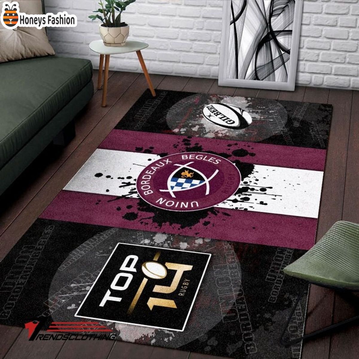 Union Bordeaux Begles Rug Carpet