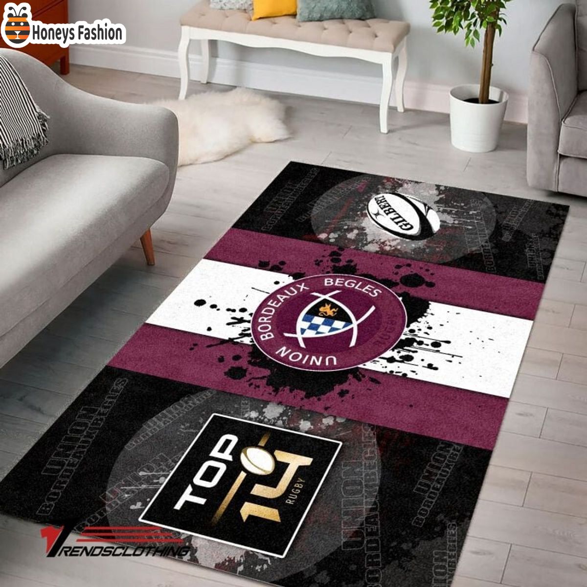 Union Bordeaux Begles Rug Carpet