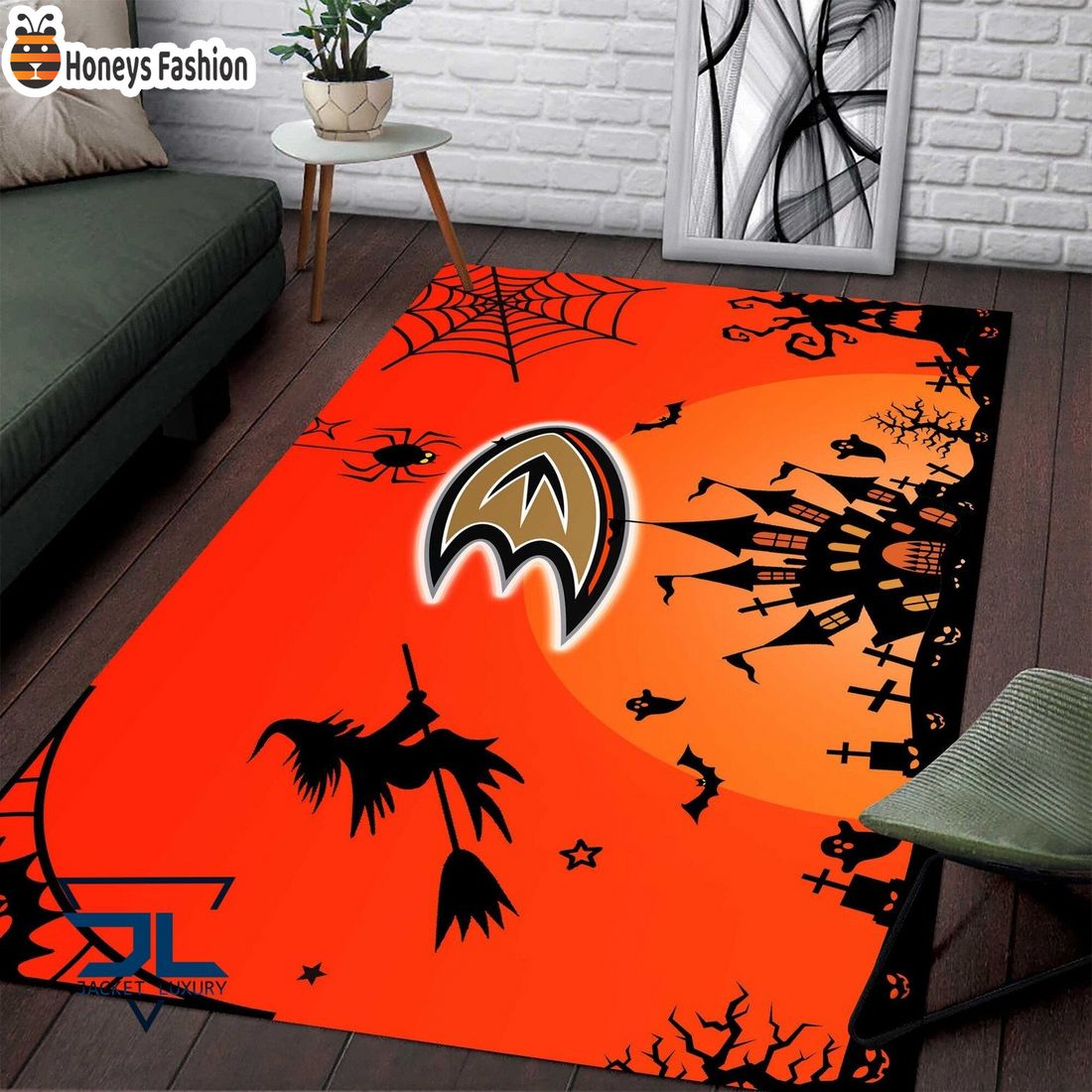 Anaheim Ducks Halloween Rug Carpet