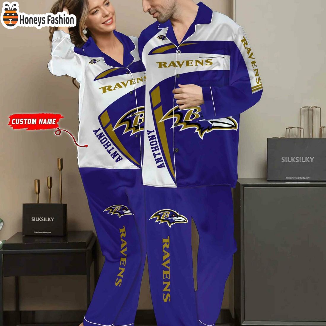 Baltimore Ravens NFL Family Premium Pajama Sets