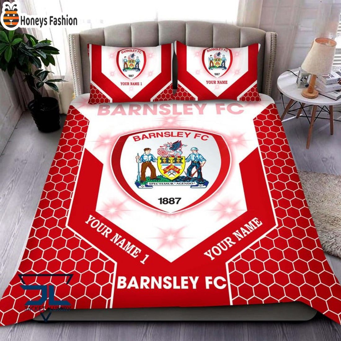 Barnsley FC Personalized Bedding Set