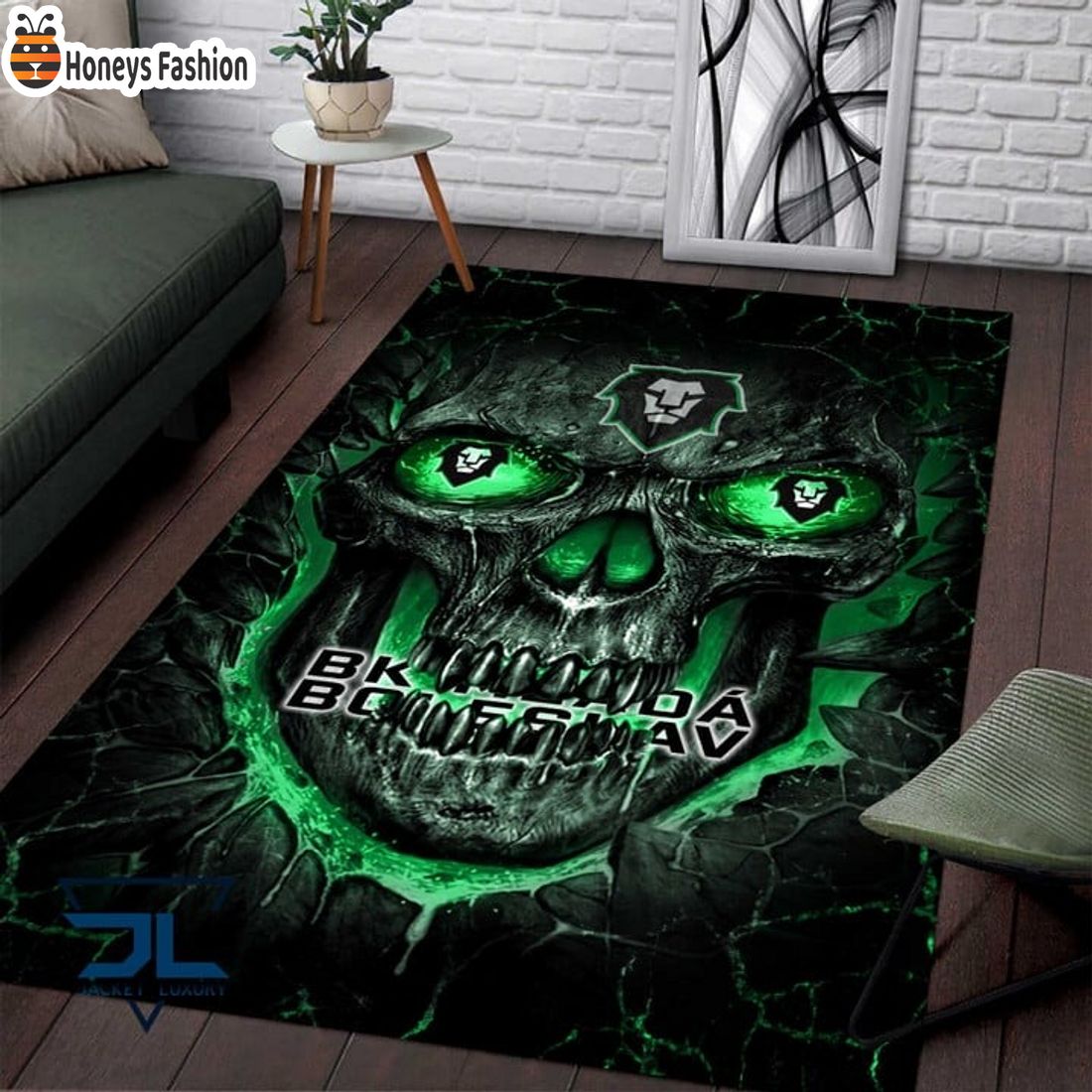 BK Mlada Boleslav Skull Rug Carpet