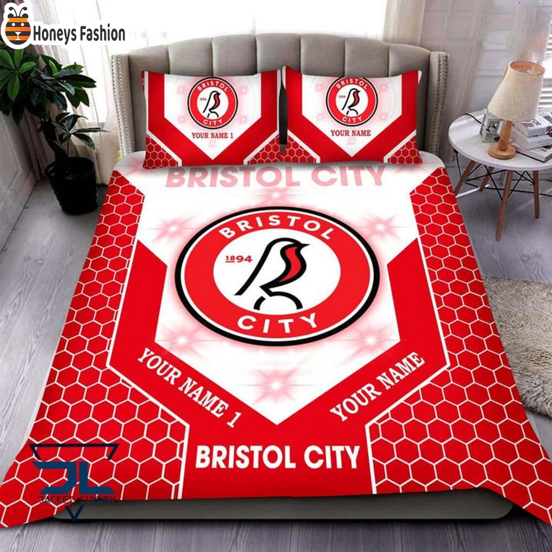 Bristol City Personalized Bedding Set
