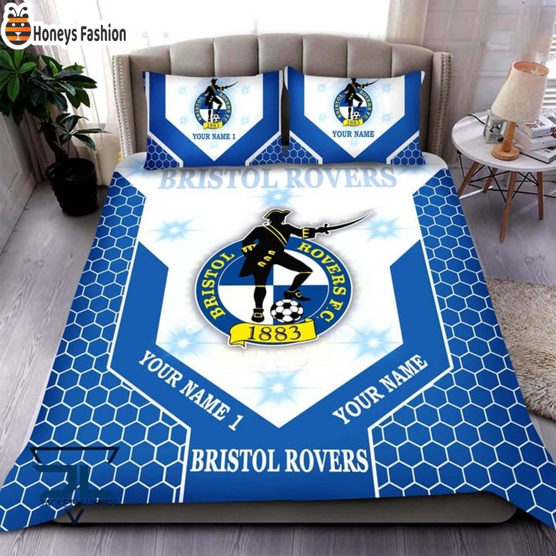 Bristol Rovers Personalized Bedding Set