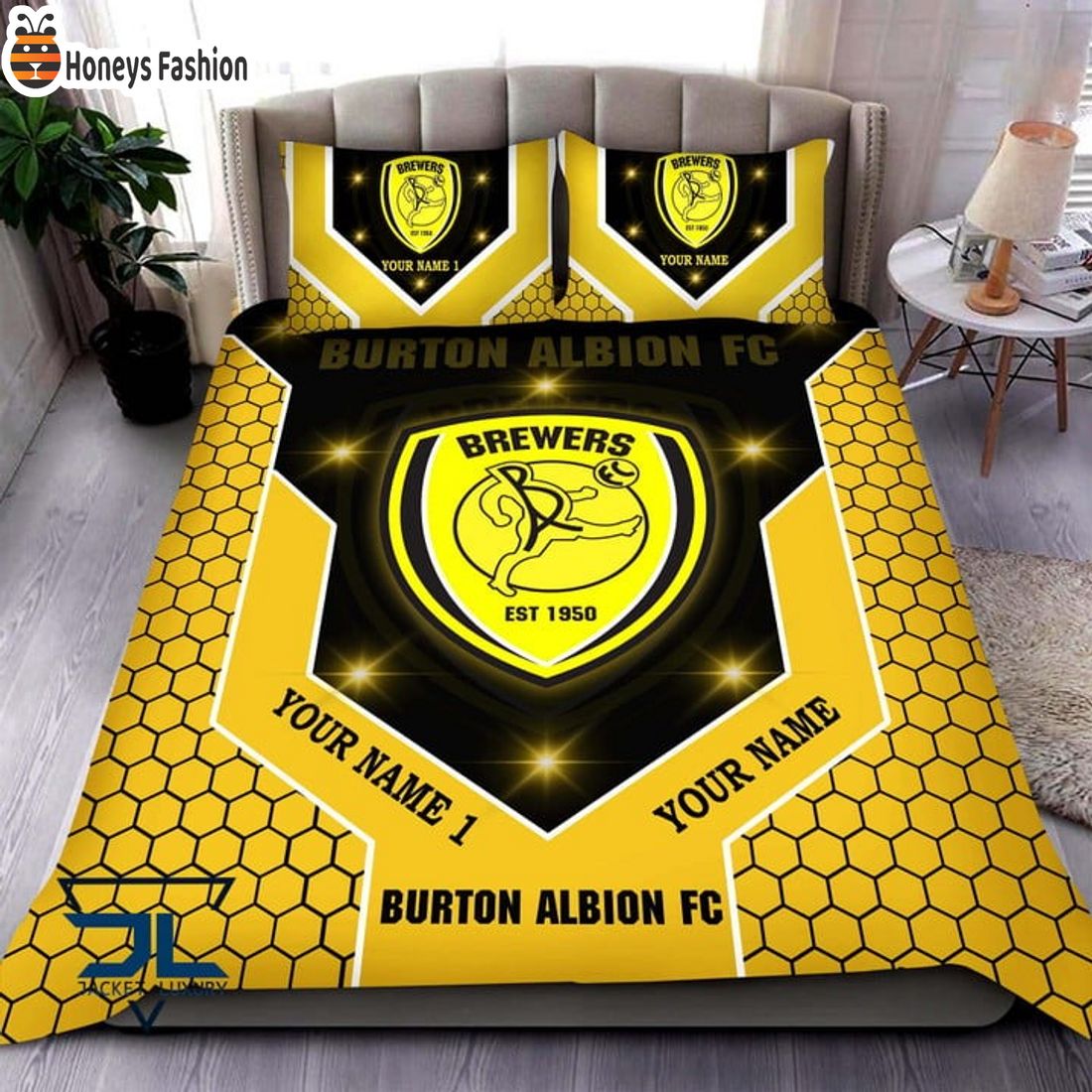 Burton Albion FC Personalized Bedding Set