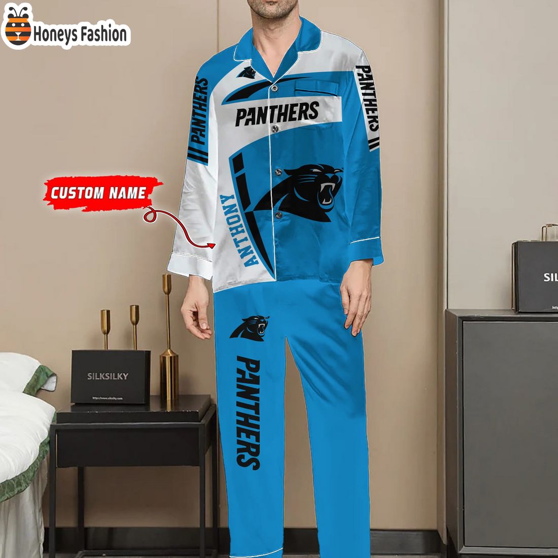 Carolina Panthers NFL Family Premium Pajama Sets