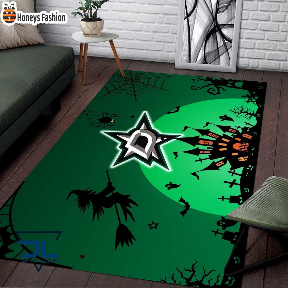 Dallas Stars Halloween Rug Carpet