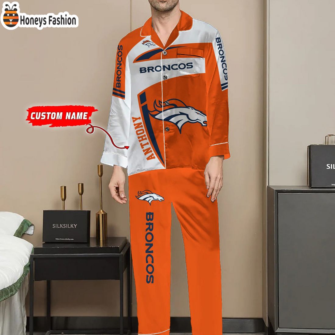 Denver Broncos NFL Family Premium Pajama Sets