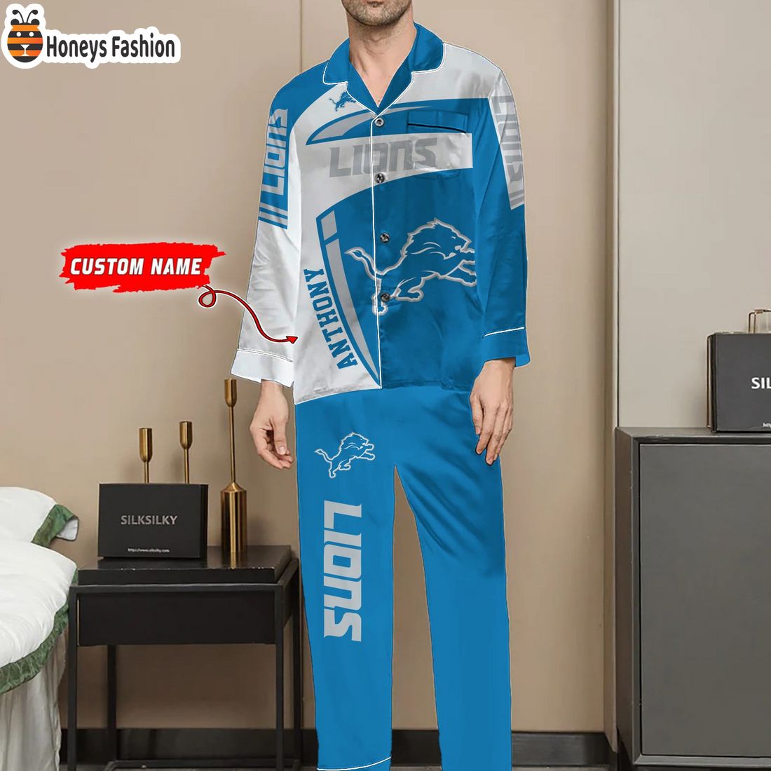 Detroit Lions NFL Family Premium Pajama Sets