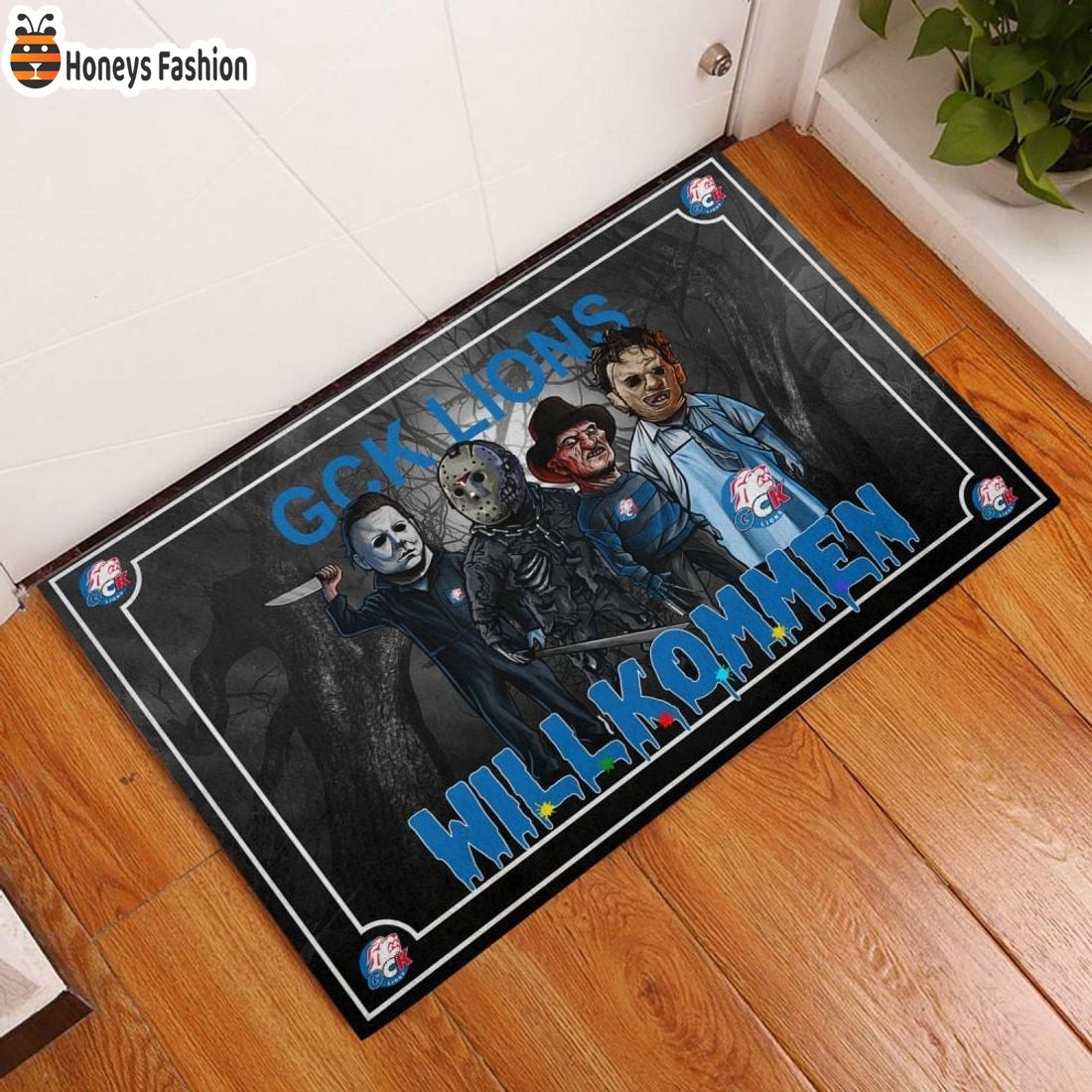 GCK Lions Willkommen Halloween Doormat