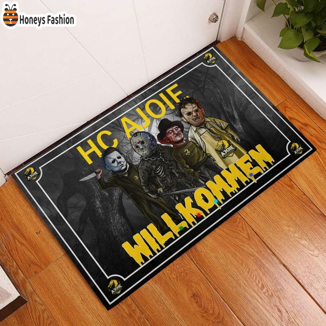 HC Ajoie Willkommen Halloween Doormat