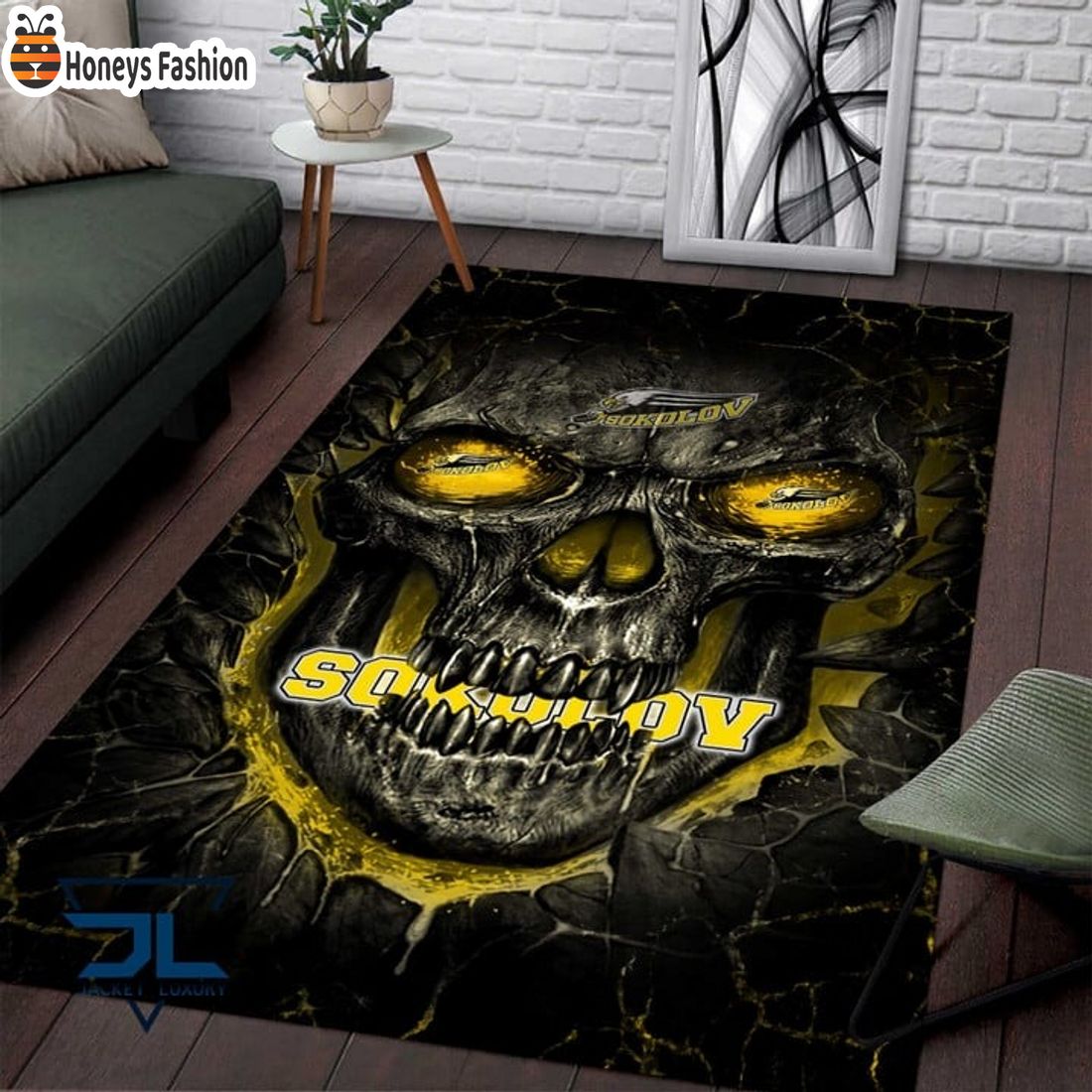 HC Banik Sokolov Skull Rug Carpet
