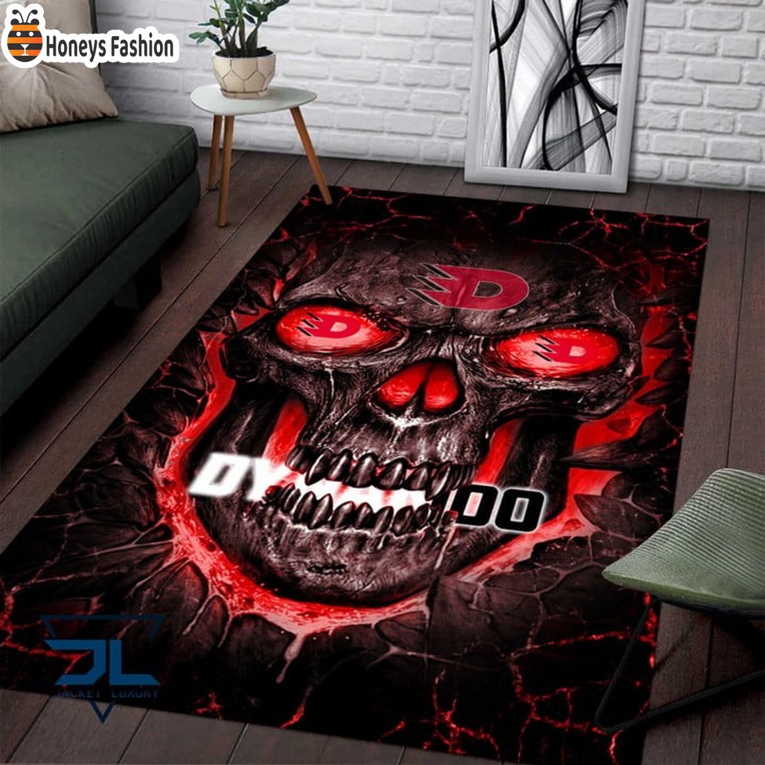 HC Dynamo Pardubice Skull Rug Carpet