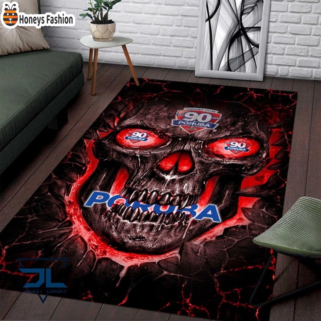 HC RT Torax Poruba Skull Rug Carpet