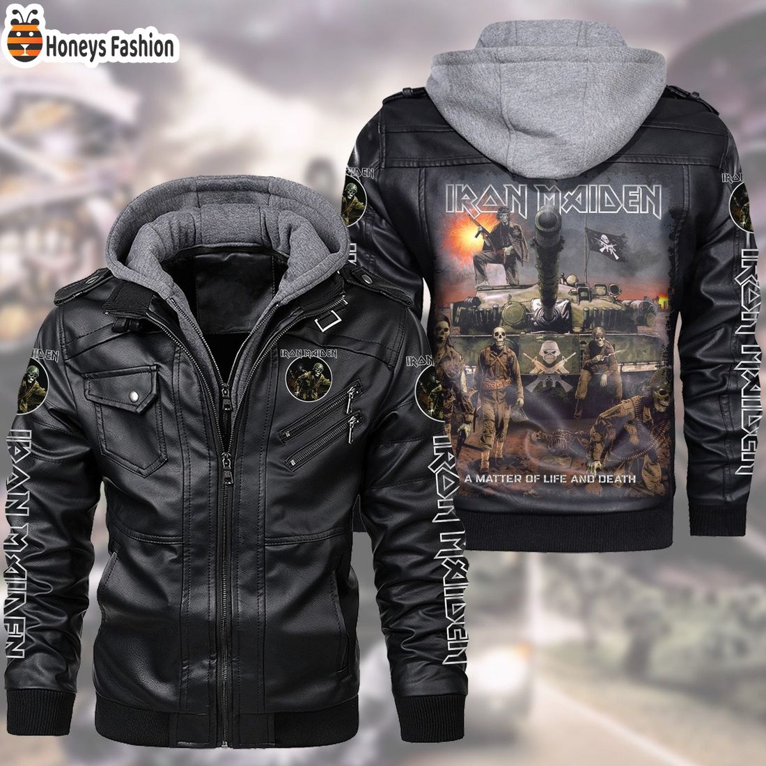 Iron Maiden A Matter Of Life And Death Album Leather Jacket