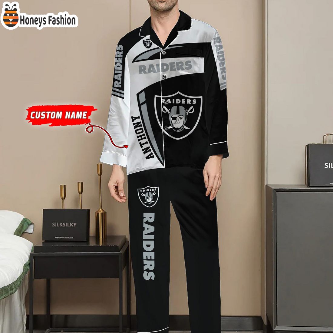 Las Vegas Raiders NFL Family Premium Pajama Sets