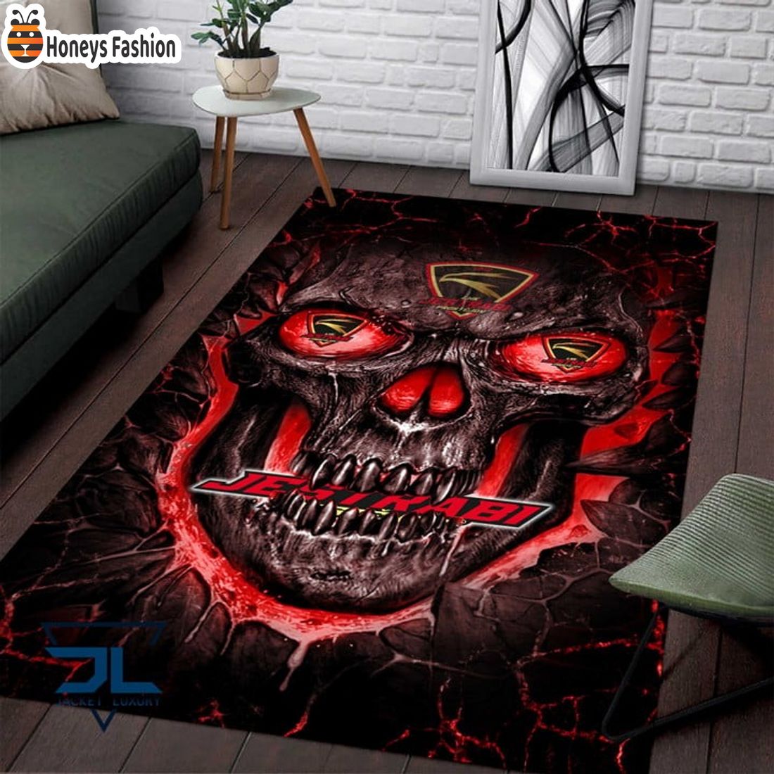 LHK Jestrabi Prostejov Skull Rug Carpet