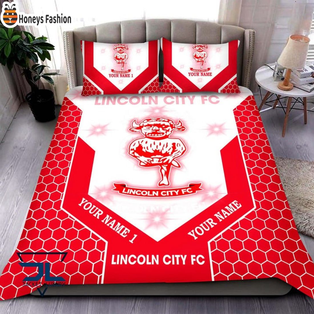Lincoln City FC Personalized Bedding Set