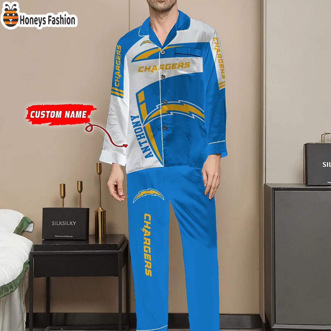 Los Angeles Chargers NFL Family Premium Pajama Sets