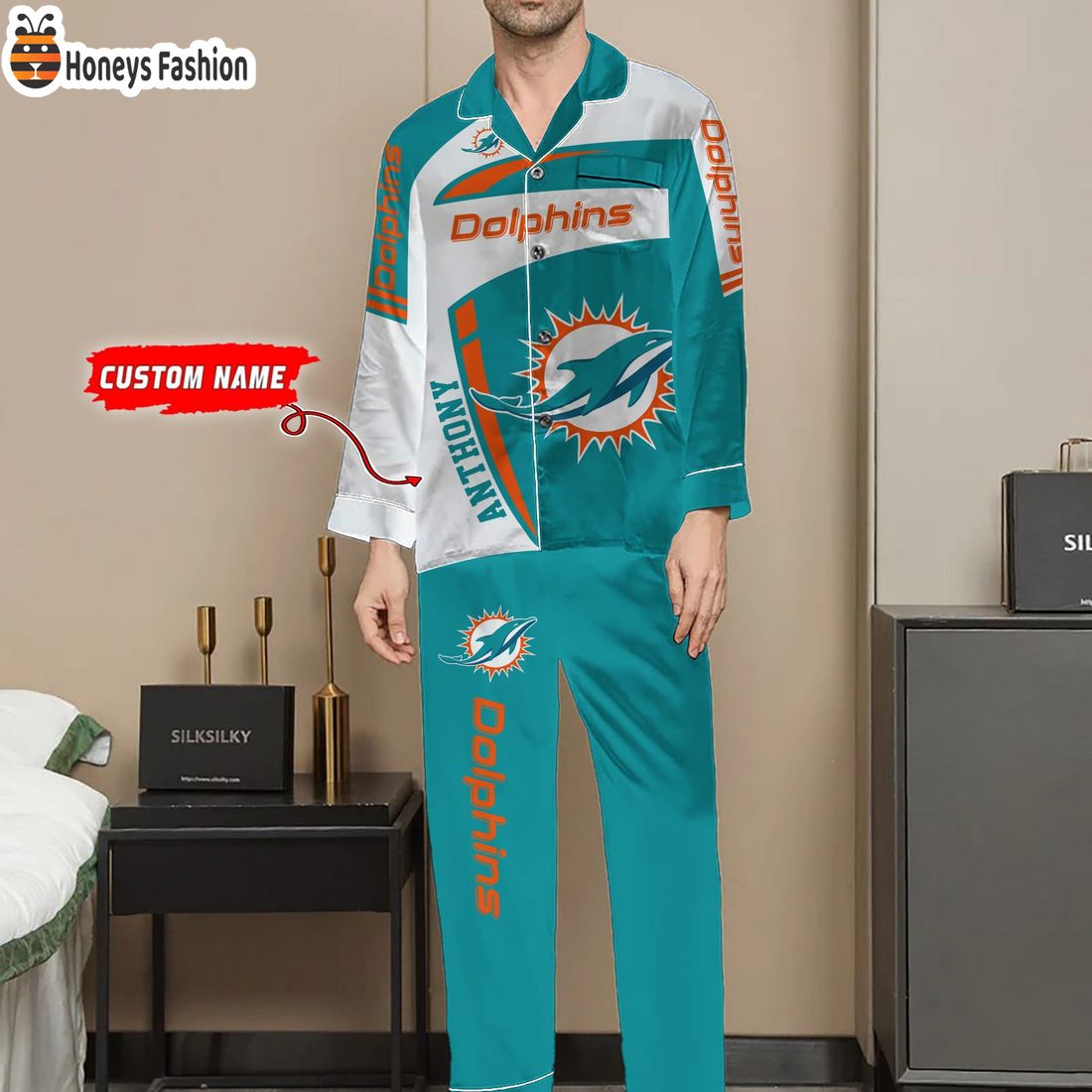 Miami Dolphins NFL Family Premium Pajama Sets
