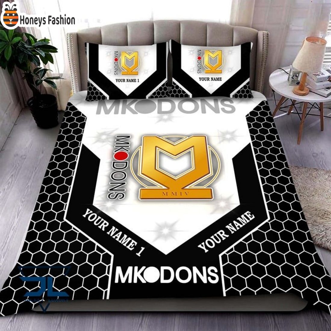 Milton Keynes Dons Personalized Bedding Set