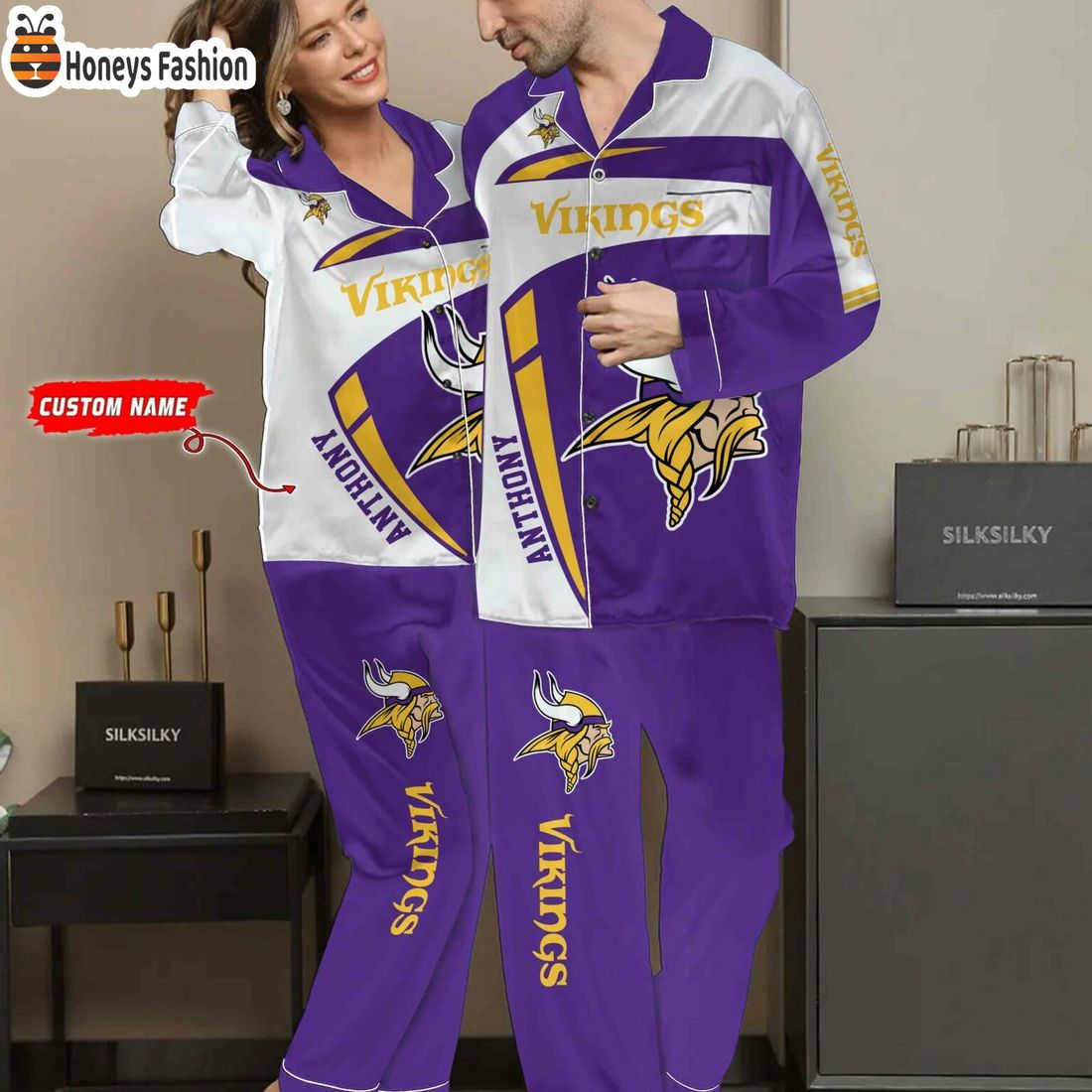 Minnesota Vikings NFL Family Premium Pajama Sets