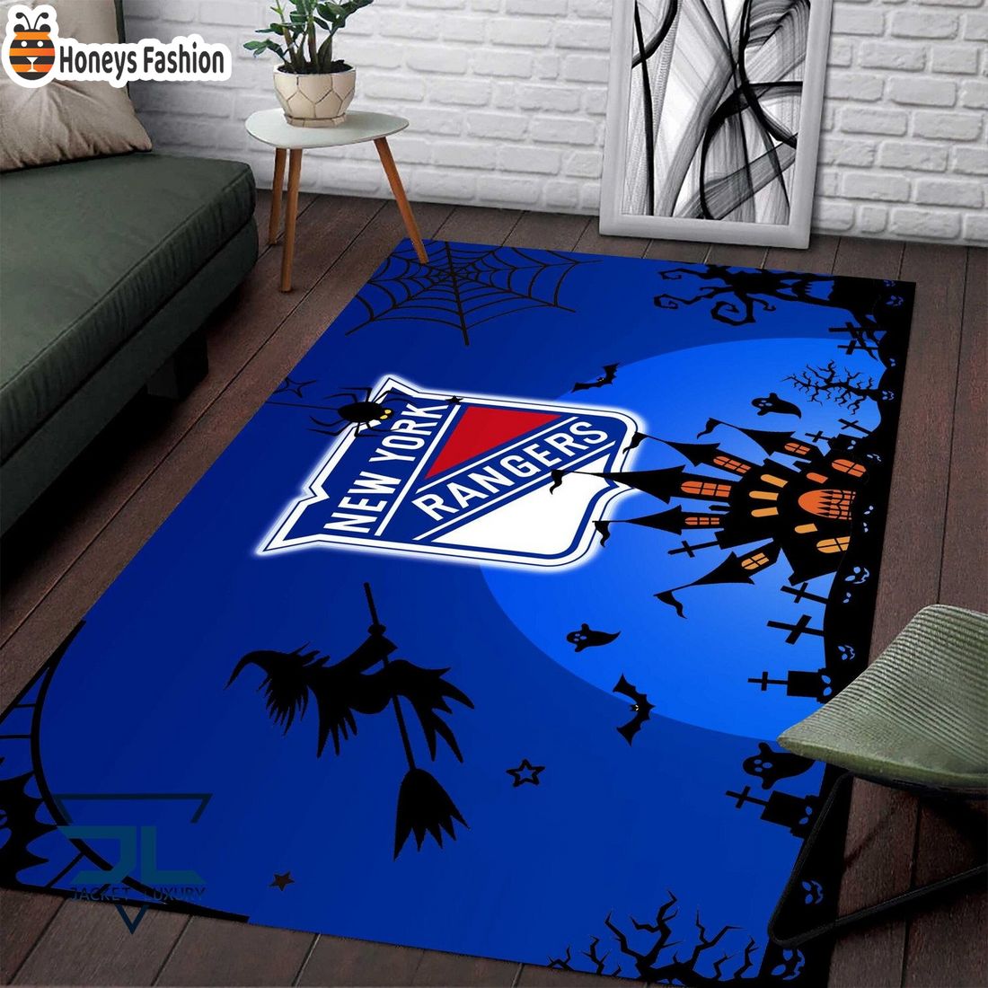 New York Rangers Halloween Rug Carpet