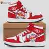 New York Red MLS Custom Name Air Jordan 1 Shoes
