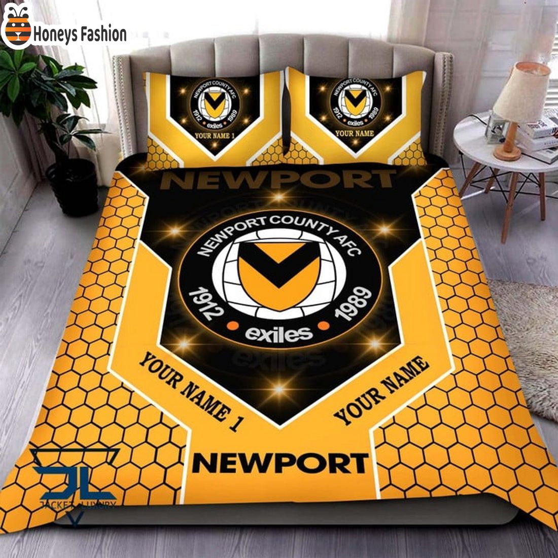 Newport County Personalized Bedding Set