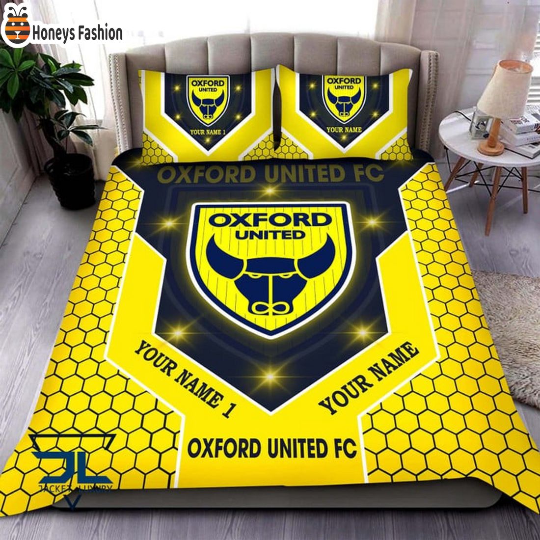 Oxford United FC Personalized Bedding Set