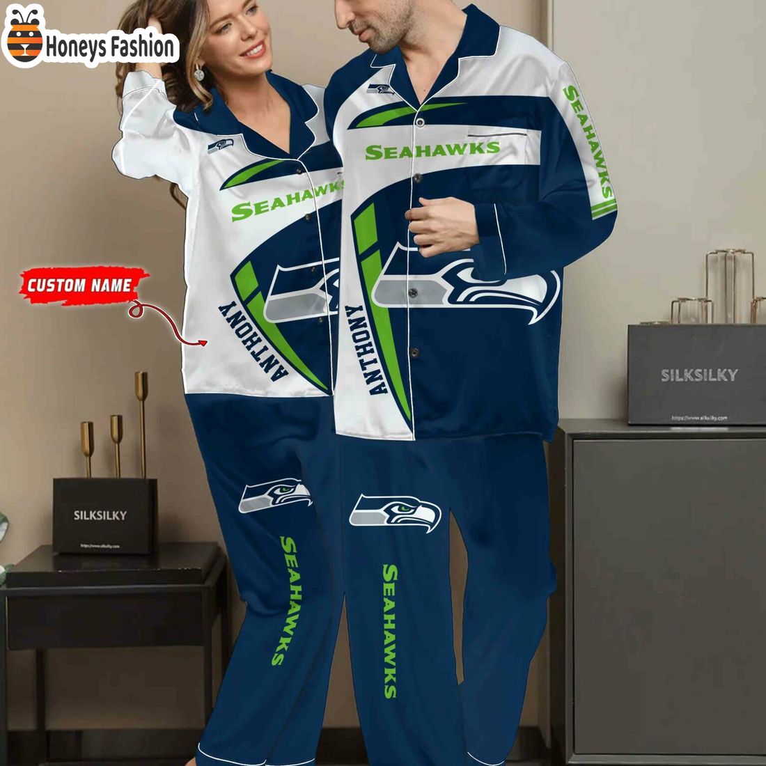 Seattle Seahawks NFL Family Premium Pajama Sets