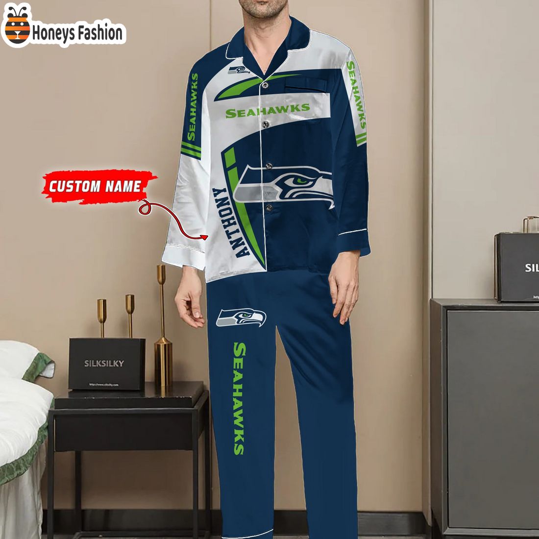 Seattle Seahawks NFL Family Premium Pajama Sets