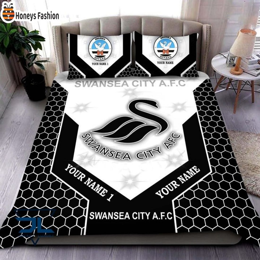 Swansea City AFC Personalized Bedding Set
