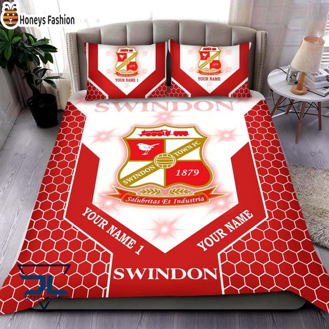 Swindon Town Personalized Bedding Set