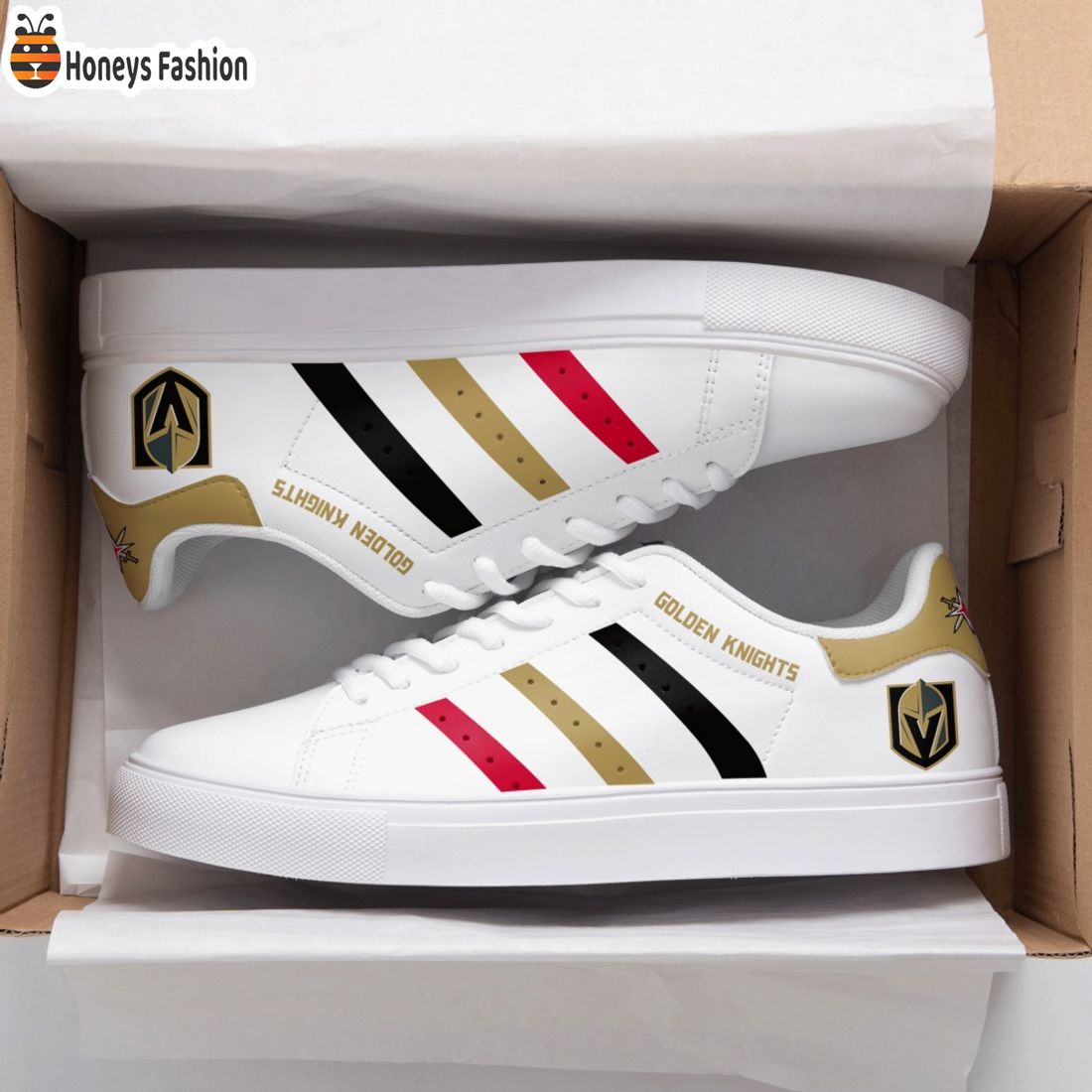 Vegas Golden Knights NHL Stan Smith Skate Shoes