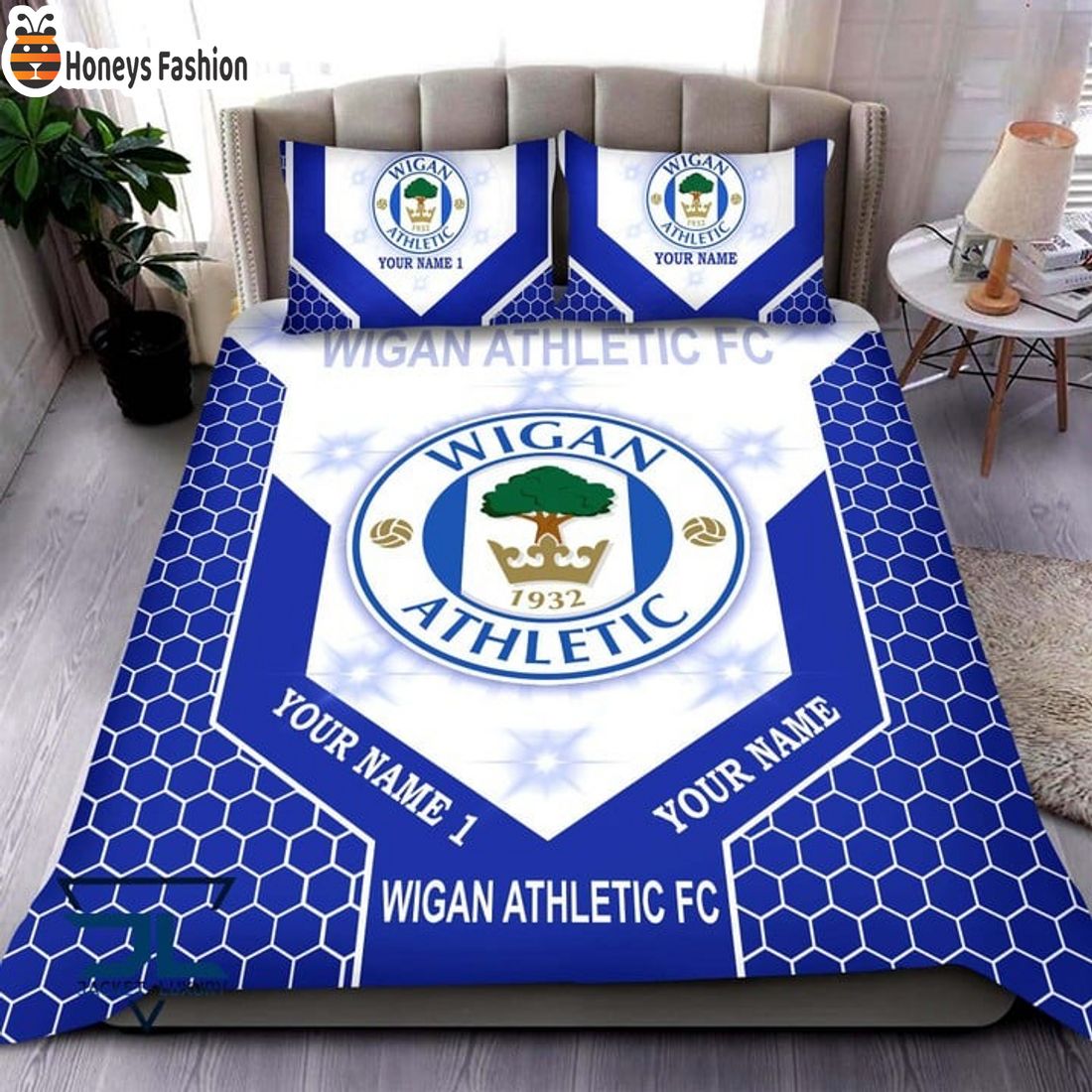 Wigan Athletic Personalized Bedding Set