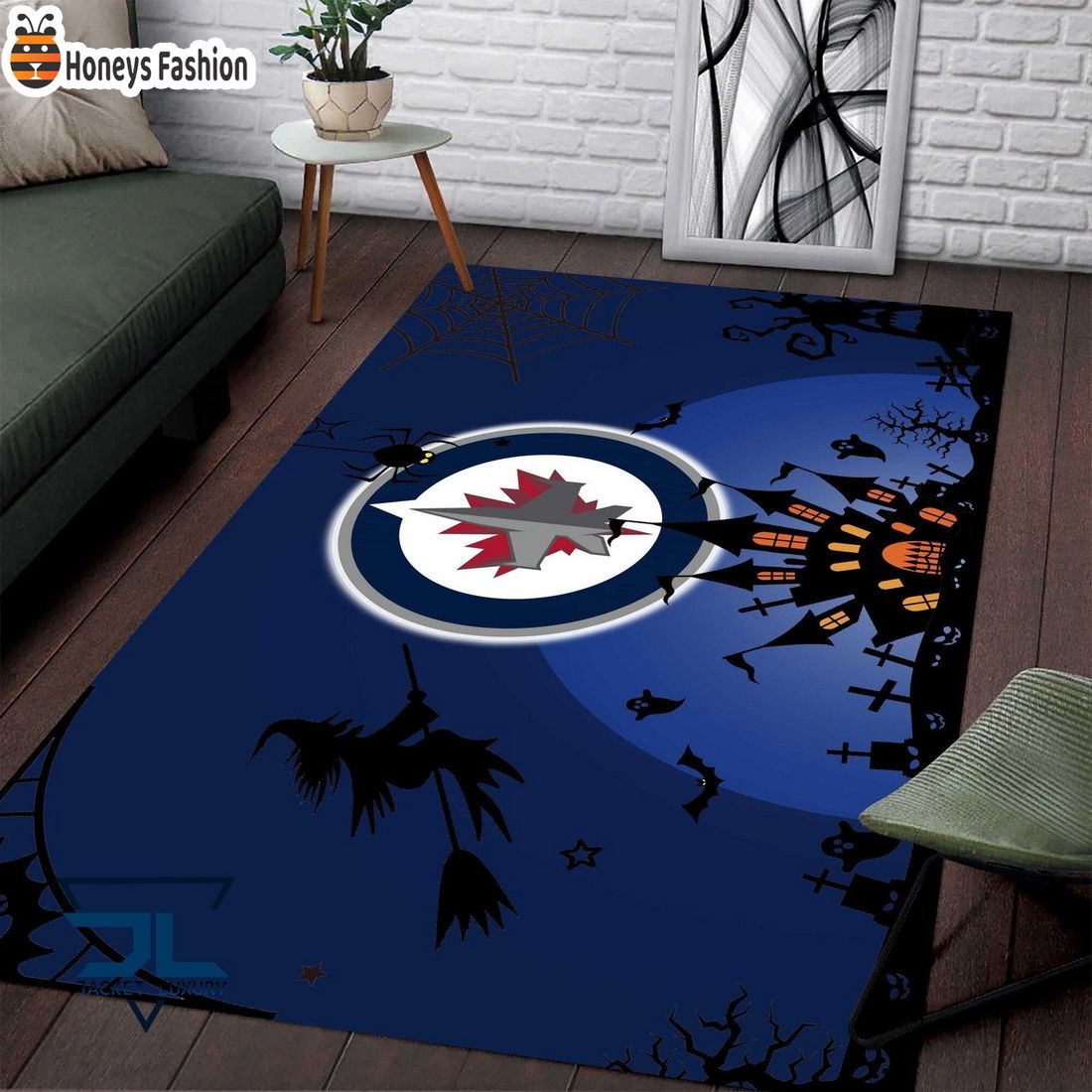 Winnipeg Jets Halloween Rug Carpet