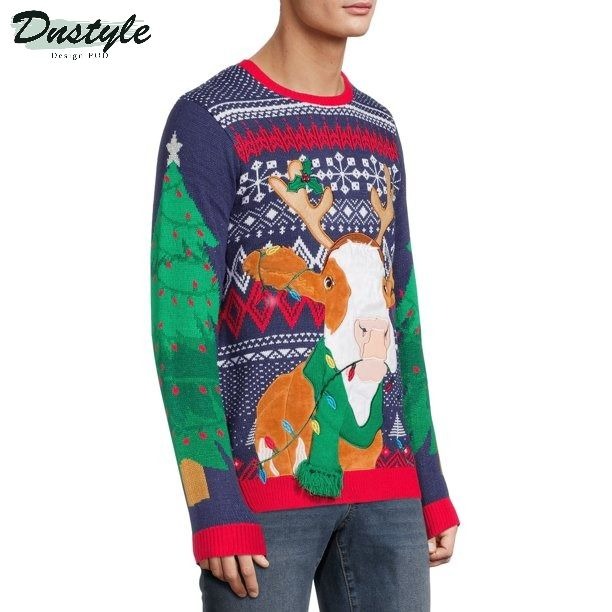 Cow Reindeer Ugly Christmas Sweater