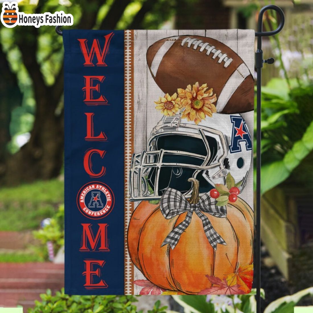 American Athletic Conference NCAA Halloween Welcome Flag