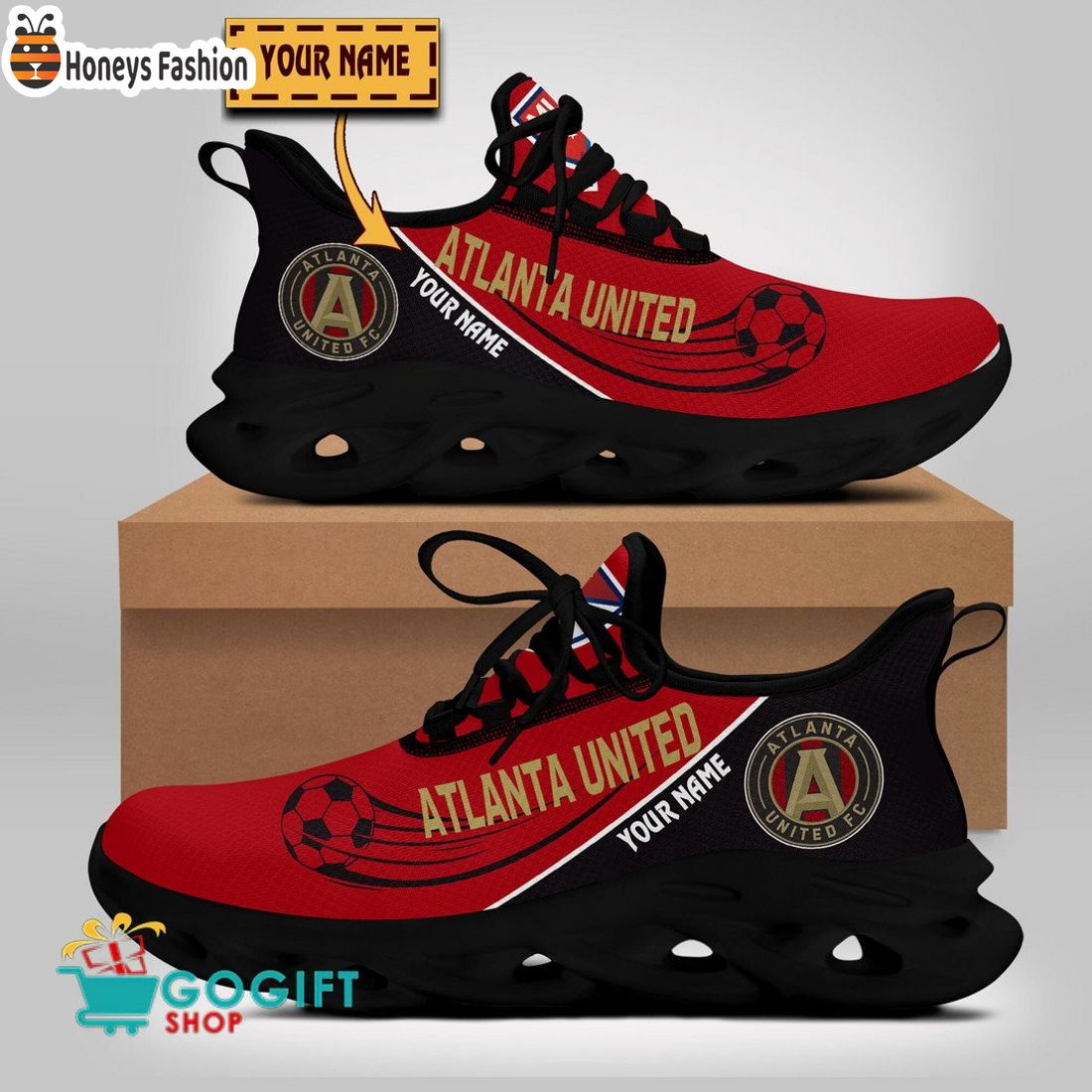 Atlanta United FC MLS Custom Name Max Soul Sneaker