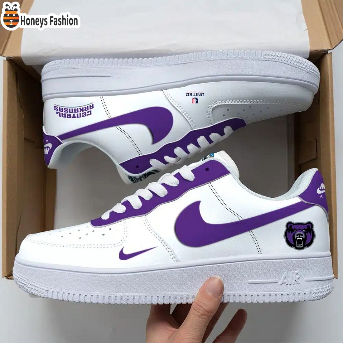 Central Arkansas Bears NCAA Air Force 1 Shoes