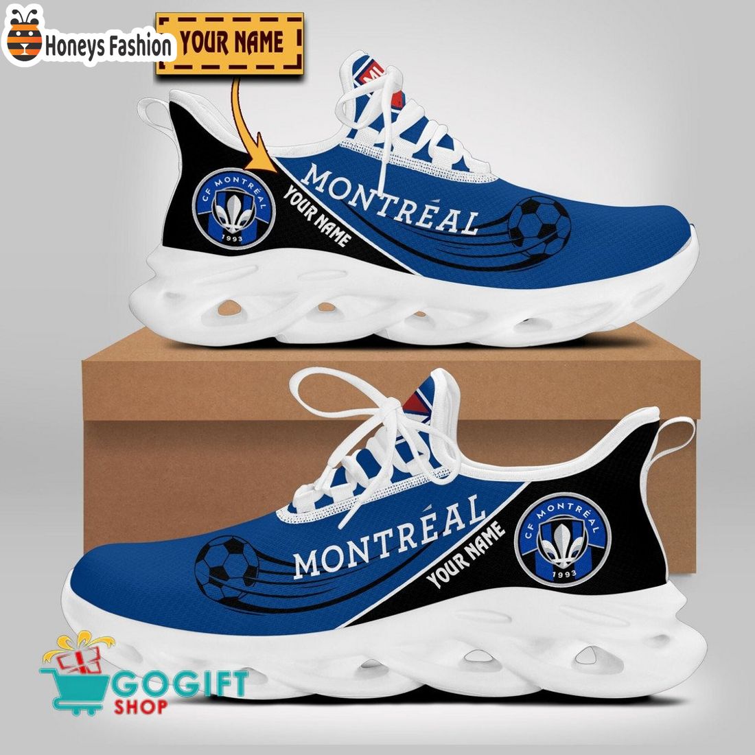 CF Montreal MLS Custom Name Max Soul Sneaker