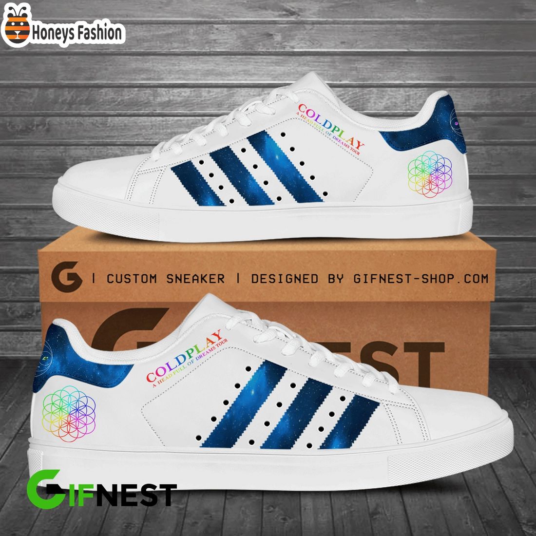 Coldplay white stan smith adidas shoes